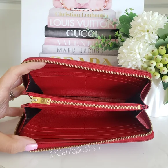 Authentic Pre-owned Yves Saint Laurent Grain De Poudre Zip Around Wallet - Picture 5 of 16